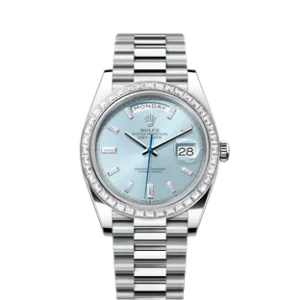 Rolex Day-Date 40 M228396TBR-0002 - Ice blue set with diamonds dial