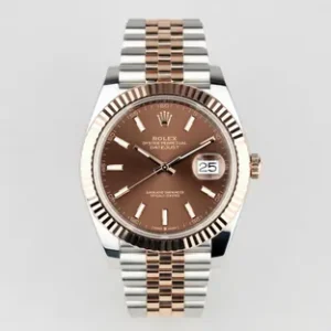 Rolex Datejust 41MM Steel Rose Gold Jubilee Choco Dial