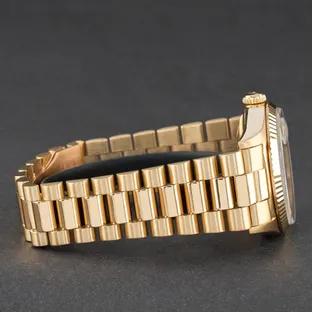 Rolex Day-Date 36 President, 18238, 36mm, 1989, Yellow gold, Champagne Ruby Diamond dial, Fullset - Image 4